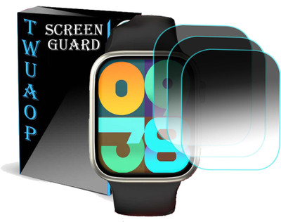 TWUAOP Screen Guard for PEBBLE COSMOS HUES SMARTWATCH(Pack of 3)