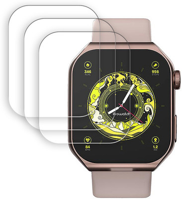 SOMTONE Screen Guard for Lava Prowatch V1 1.85 inch Smartwatch Screen Protector | Anti-Scratch | Edge to Edge Full Coverage | 9H Hardness | Screen Guard(Pack of 3)