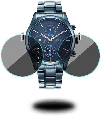MOKPLZ Screen Guard for TITAN ANALOG BLUE DIAL(Pack of 2)