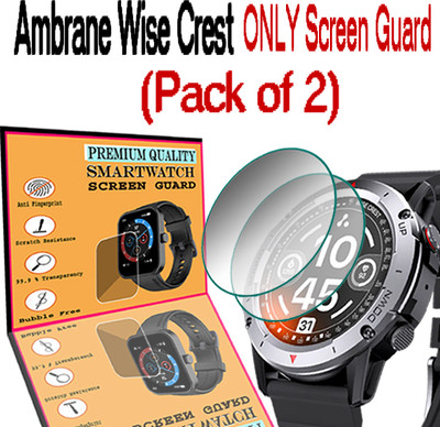 daffin Screen Guard for Ambrane Wise Crest(Pack of 2)