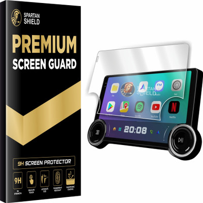 spartan shield Screen Guard for DIAMOND 2K 10.1 INCH [with Button Hole] Android Car Stereo System || Infotainment Display Protector || Aftermarket TouchScreen Music Audio Player Accessory 2025 [Not Tempered Glass](Pack of 1)
