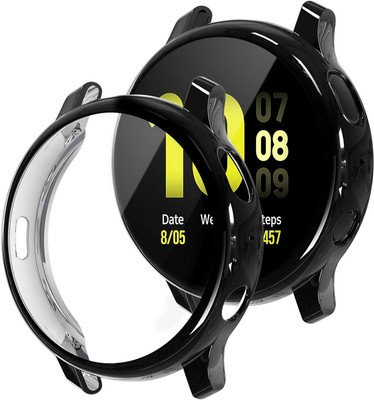 KAZUKI Screen Guard for Samsung Galaxy Watch Active 2 44mm Protection Case (Black)(Pack of 1)