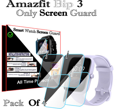 HIDEOUS Screen Guard for Amazfit Bip 3(Pack of 4)