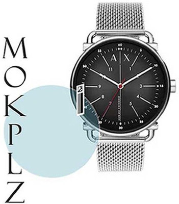 MOKPLZ Screen Guard for ARMANI EXCHANGE ROUND ANALOG BLACK WATCH(Pack of 1)
