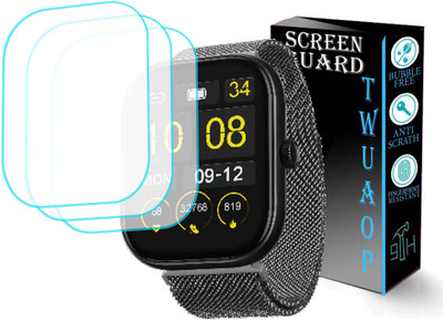 TWUAOP Screen Guard for BOAT WAVE SIGMA SMARTWATCH(Pack of 3)