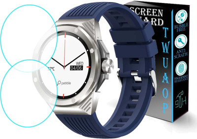 TWUAOP Screen Guard for PEBBLE ODYSSEY SMARTWATCH(Pack of 2)