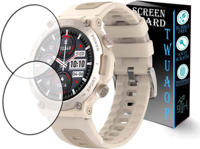 TWUAOP Screen Guard for PEBBLE EXPLORE SMARTWATCH(Pack of 2)