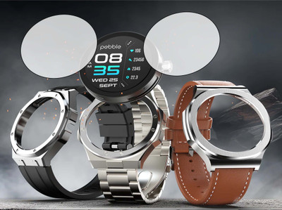 TWUAOP Screen Guard for PEBBLE SHUFFLE SMARTWATCH SCREEN GUARD(Pack of 1)