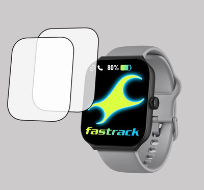 ejzatex Screen Guard for FASTRACK REVOLTT FS1 MAX SMARTWATCH, SCREEN GUARD(Pack of 2)