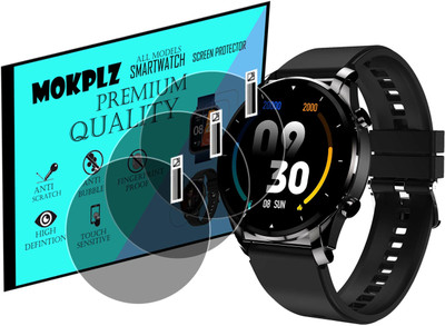MOKPLZ Screen Guard for FIRE BOLTT THUNDER SMARTWATCH(Pack of 3)