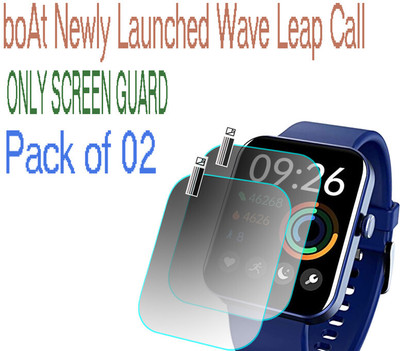HIDEOUS Screen Guard for boAt Wave Leap Call(Pack of 2)