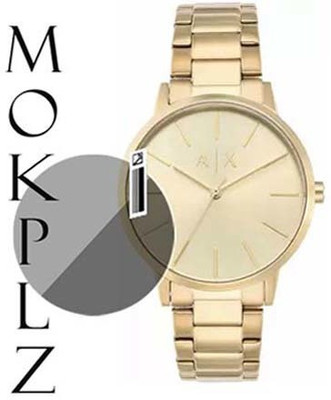 MOKPLZ Screen Guard for ARMANI EXCHANGE CAYDE AX2707 ANALOG GOLD(Pack of 1)