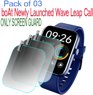 HIDEOUS Screen Guard for boAt Wave Leap Call(Pack of 3)