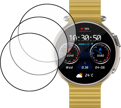 MOKPLZ Screen Guard for FIRE BOLTT CYCLONE PRO SMARTWATCH(Pack of 3)