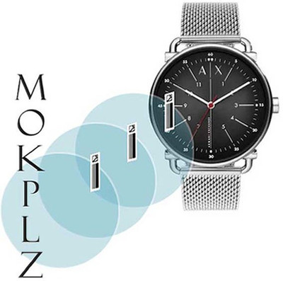 MOKPLZ Screen Guard for ARMANI EXCHANGE ROUND ANALOG BLACK WATCH(Pack of 3)