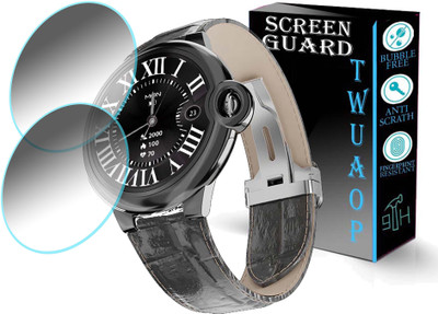 TWUAOP Screen Guard for FIRE BOLTT TOPAZ SMARTWATCH(Pack of 2)