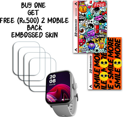 ARBAN Screen Guard for beatXP Marv Super 1.99 INCH WITH FREE 500 RUPEES 2 3D EMBOSSED SKIN FOR MOBILE BACK S039(Pack of 4)