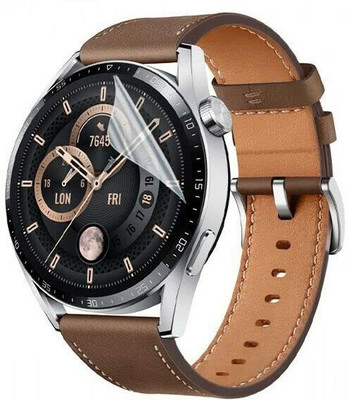 CUBES Screen Guard for Huawei Watch GT 3 Pro 36 mm| 1.43 Inches | Soft and Flexible | Touch Sensitive | Unbreakable | Ultra Thin| Edge To Edge TPU Film ( Not a Tempered Glass )(Pack of 2)