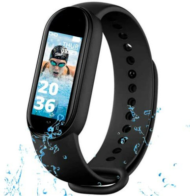 DRUMSTONE M10 Band Bracelet/Fitband(Black Strap, Size : Free Size)