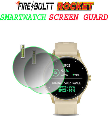 EJZATI Screen Guard for fire boltt rocket smartwatch(Pack of 2)