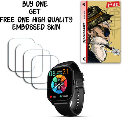 ARBAN Screen Guard for beatXP Marv Raze 1.96 inch FREE Embossed Skin OES-001(Pack of 4)