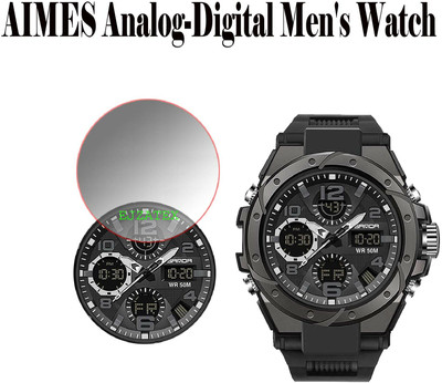 ejzatex Screen Guard for AIMES Analog Digital Mens Watch(Pack of 1)