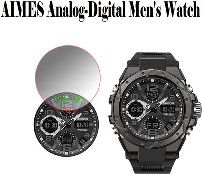 ejzatex Screen Guard for AIMES Analog Digital Mens Watch(Pack of 1)