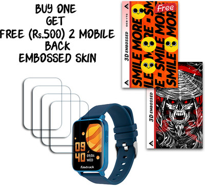 ARBAN Screen Guard for Fastrack Reflex Curv SmartWatch 42MM WITH FREE 500 RUPEES 2 3D EMBOSSED SKIN FOR MOBILE BACK S172(Pack of 4)