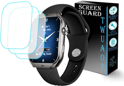 TWUAOP Screen Guard for BEATXP UNBOUND CURV SMARTWATCH(Pack of 3)