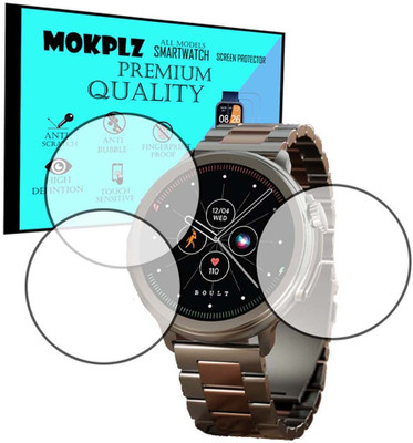 MOKPLZ Screen Guard for BOULT CROWN R SMARTWATCH(Pack of 3)