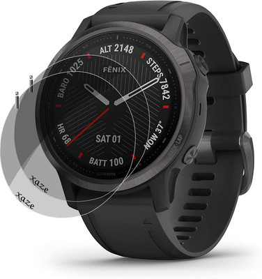 XAZE Screen Guard for Garmin Fenix 6S Smartwatch(Pack of 2)