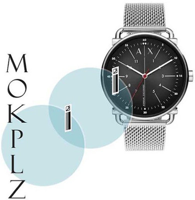 MOKPLZ Screen Guard for ARMANI EXCHANGE ROUND ANALOG BLACK WATCH(Pack of 2)