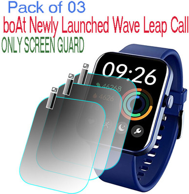 HIDEOUS Screen Guard for boAt Wave Leap Call(Pack of 3)