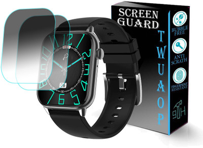 TWUAOP Screen Guard for PEBBLE COSMOS ULTRA SMARTWATCH(Pack of 2)