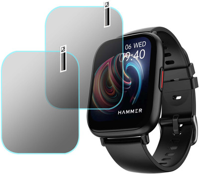 MOKPLZ Screen Guard for HAMMER FIT PLUS SMARTWATCH(Pack of 2)