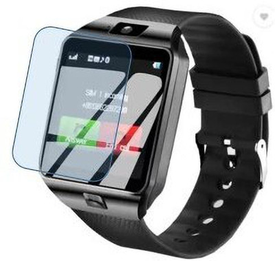 DRONA Screen Guard for Rock DZ09 Black Android, 4G calling Smartwatch (Black )(Pack of 2)