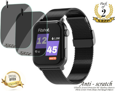 XAZE Screen Guard for Fitshot Crystal Smartwatch(Pack of 2)