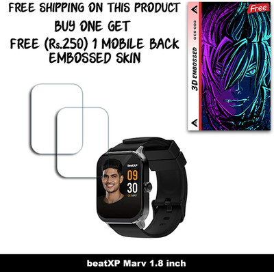 ARBAN Screen Guard for beatXP Marv 1.8 inch WITH FREE 250 RUPEES 1 3D EMBOSSED SKIN FOR MOBILE BACK W2S002(Pack of 2)
