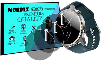 MOKPLZ Screen Guard for NOISEFIT HALO SMARTWATCH(Pack of 3)