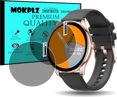 MOKPLZ Screen Guard for PEBBLE COSMOS BOLD SMARTWATCH(Pack of 2)
