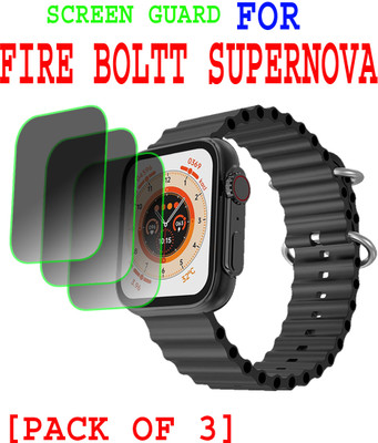 EJZATI Screen Guard for FIRE BOLTT SUPERNOVA SMARTWATCH(Pack of 3)