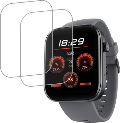 CUBES Screen Guard for boAt Wave Call 2, 1.83 inch HD Display Smartwatch | Crack proof | Touch Sensitive | Unbreakable | Ultra Thin | Edge To Edge TPU Film(Pack of 2)