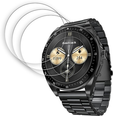 SOMTONE Screen Guard for Fastrack Radiant FX1 1.43 inch Smartwatch Screen Protector | Anti-Scratch | Edge to Edge Full Coverage | 9H Hardness | Screen Guard(Pack of 3)