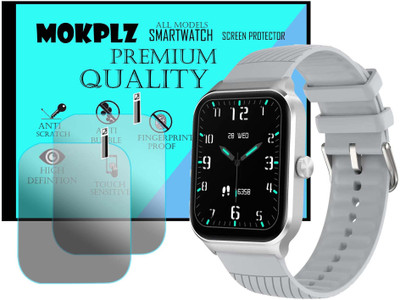 MOKPLZ Screen Guard for NOISE COLORFIT CANVAS SMARTWATCH(Pack of 2)