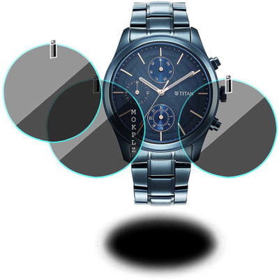 MOKPLZ Screen Guard for TITAN ANALOG BLUE DIAL(Pack of 3)