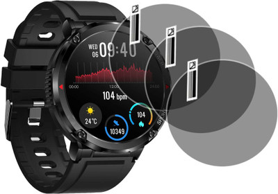 MOKPLZ Screen Guard for FIRE BOLTT SPHERE SMARTWATCH(Pack of 3)