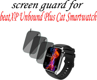 XAZE Screen Guard for beatXP Unbound Plus Cat Smartwatch(Pack of 3)