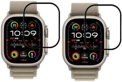 Olonga Edge To Edge Screen Guard for Apple Watch Ultra 2 [49mm] Smartwatch(Pack of 2)