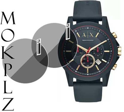 MOKPLZ Screen Guard for ARMANI EXCHANGE AX1335 ANALOG BLUE DIAL(Pack of 2)