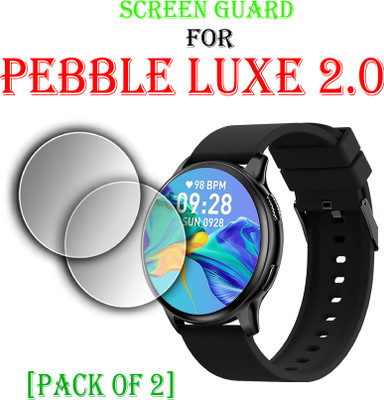 EJZATI Edge To Edge Screen Guard for PEBBLE LUXE 2.0 SMARTWATCH SCREEN GUARD(Pack of 2)